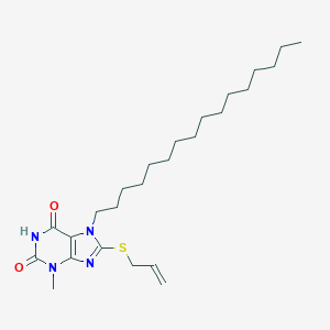 8-Allylsulfanyl-7-hexadecyl-3-methyl-3,7-dihydro-purine-2,6-dione