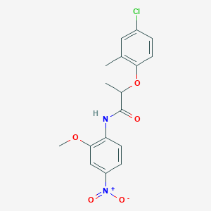 2-(4-chloro-2-methylphenoxy)-N-(2-methoxy-4-nitrophenyl)propanamide