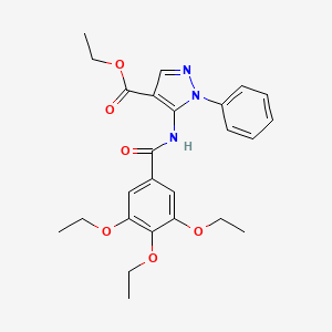 ethyl 1-phenyl-5-[(3,4,5-triethoxybenzoyl)amino]-1H-pyrazole-4-carboxylate