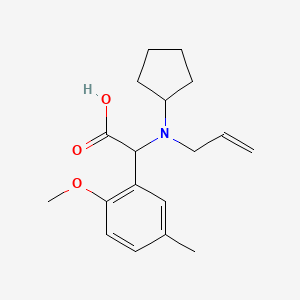 [allyl(cyclopentyl)amino](2-methoxy-5-methylphenyl)acetic acid