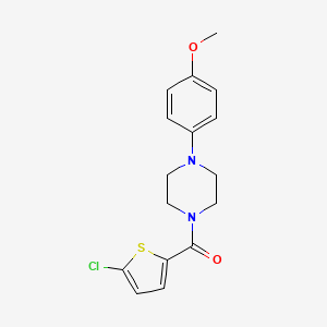 ETHYL 2-(2-{[(5-CHLORO-2-THIENYL)CARBONYL]AMINO}-4-METHYL-1,3-THIAZOL-5-YL)ACETATE