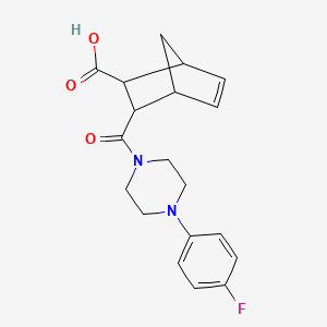 3-{[4-(4-Fluorophenyl)piperazin-1-yl]carbonyl}bicyclo[2.2.1]hept-5-ene-2-carboxylic acid