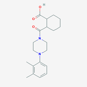 2-{[4-(2,3-Dimethylphenyl)piperazin-1-yl]carbonyl}cyclohexanecarboxylic acid