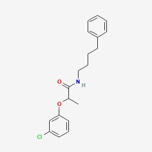 2-(3-chlorophenoxy)-N-(4-phenylbutyl)propanamide