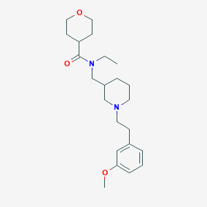 N-ethyl-N-({1-[2-(3-methoxyphenyl)ethyl]-3-piperidinyl}methyl)tetrahydro-2H-pyran-4-carboxamide