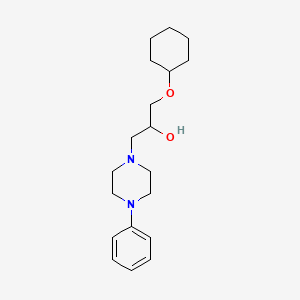 1-(cyclohexyloxy)-3-(4-phenyl-1-piperazinyl)-2-propanol