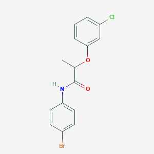 N-(4-bromophenyl)-2-(3-chlorophenoxy)propanamide