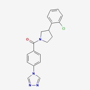 4-(4-{[3-(2-chlorophenyl)pyrrolidin-1-yl]carbonyl}phenyl)-4H-1,2,4-triazole