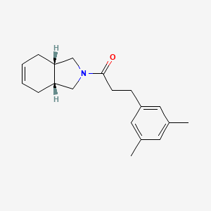 (3aR*,7aS*)-2-[3-(3,5-dimethylphenyl)propanoyl]-2,3,3a,4,7,7a-hexahydro-1H-isoindole