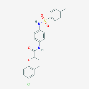 2-(4-chloro-2-methylphenoxy)-N-(4-{[(4-methylphenyl)sulfonyl]amino}phenyl)propanamide