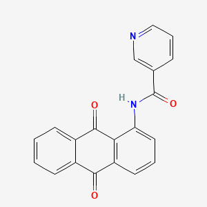 N-(9,10-dioxo-9,10-dihydro-1-anthracenyl)nicotinamide