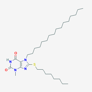 7-hexadecyl-3-methyl-8-(octylsulfanyl)-3,7-dihydro-1H-purine-2,6-dione