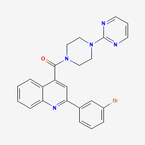 2-(3-bromophenyl)-4-{[4-(2-pyrimidinyl)-1-piperazinyl]carbonyl}quinoline