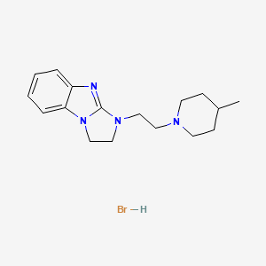 3-[2-(4-Methylpiperidin-1-yl)ethyl]-1,2-dihydroimidazo[1,2-a]benzimidazole;hydrobromide