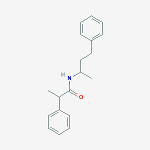 2-phenyl-N-(4-phenylbutan-2-yl)propanamide