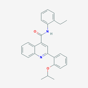 N-(2-ethylphenyl)-2-[2-(propan-2-yloxy)phenyl]quinoline-4-carboxamide