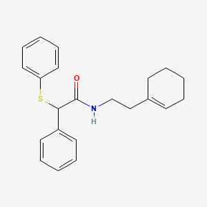 N-[2-(cyclohex-1-en-1-yl)ethyl]-2-phenyl-2-(phenylsulfanyl)acetamide