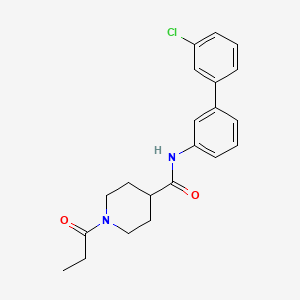 N-(3'-chloro-3-biphenylyl)-1-propionyl-4-piperidinecarboxamide