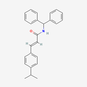 N-(diphenylmethyl)-3-(4-isopropylphenyl)acrylamide