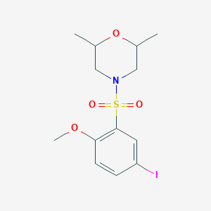 4-(5-iodo-2-methoxyphenyl)sulfonyl-2,6-dimethylmorpholine