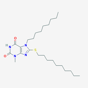 8-(decylsulfanyl)-3-methyl-7-nonyl-3,7-dihydro-1H-purine-2,6-dione