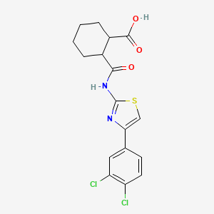 2-{[4-(3,4-Dichlorophenyl)-1,3-thiazol-2-yl]carbamoyl}cyclohexanecarboxylic acid