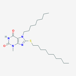 8-(decylsulfanyl)-3-methyl-7-octyl-3,7-dihydro-1H-purine-2,6-dione