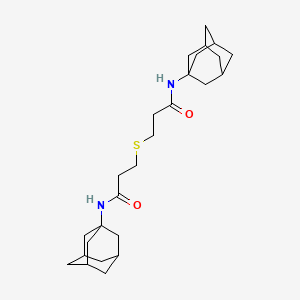 N-(ADAMANTAN-1-YL)-3-({2-[(ADAMANTAN-1-YL)CARBAMOYL]ETHYL}SULFANYL)PROPANAMIDE