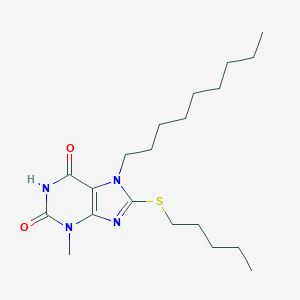 3-methyl-7-nonyl-8-(pentylsulfanyl)-3,7-dihydro-1H-purine-2,6-dione