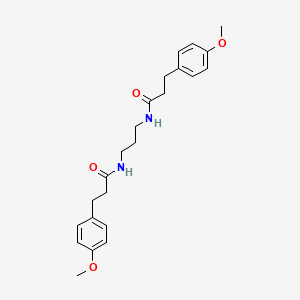 3-(4-METHOXYPHENYL)-N-{3-[3-(4-METHOXYPHENYL)PROPANAMIDO]PROPYL}PROPANAMIDE