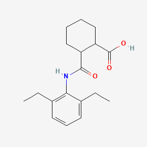 molecular formula C18H25NO3 B4035888 2-[(2,6-Diethylphenyl)carbamoyl]cyclohexanecarboxylic acid 