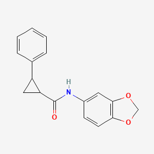 N-(2H-13-BENZODIOXOL-5-YL)-2-PHENYLCYCLOPROPANE-1-CARBOXAMIDE