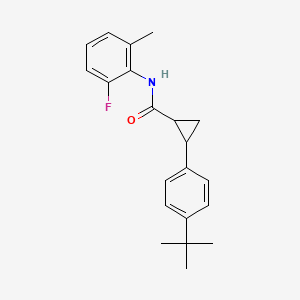 2-(4-tert-butylphenyl)-N-(2-fluoro-6-methylphenyl)cyclopropane-1-carboxamide