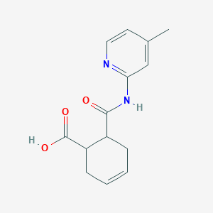 molecular formula C14H16N2O3 B4035968 6-[(4-Methylpyridin-2-yl)carbamoyl]cyclohex-3-ene-1-carboxylic acid 