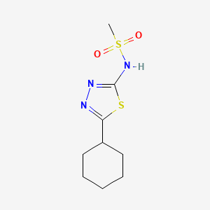 N-(5-cyclohexyl-1,3,4-thiadiazol-2-yl)methanesulfonamide