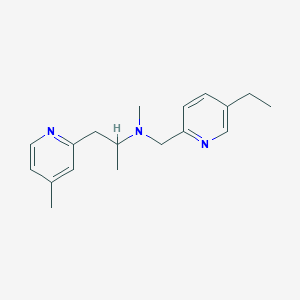 N-[(5-ethylpyridin-2-yl)methyl]-N-methyl-1-(4-methylpyridin-2-yl)propan-2-amine