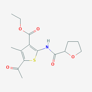 Ethyl 5-acetyl-4-methyl-2-[(tetrahydrofuran-2-ylcarbonyl)amino]thiophene-3-carboxylate