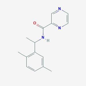 N-[1-(2,5-dimethylphenyl)ethyl]pyrazine-2-carboxamide