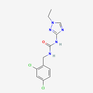 N-(2,4-dichlorobenzyl)-N'-(1-ethyl-1H-1,2,4-triazol-3-yl)urea