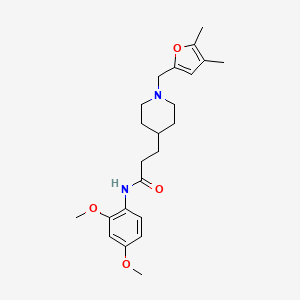 N-(2,4-dimethoxyphenyl)-3-{1-[(4,5-dimethyl-2-furyl)methyl]-4-piperidinyl}propanamide