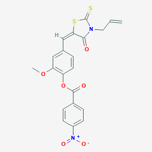 4-[(3-Allyl-4-oxo-2-thioxo-1,3-thiazolidin-5-ylidene)methyl]-2-methoxyphenyl 4-nitrobenzoate