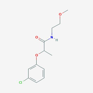 2-(3-chlorophenoxy)-N-(2-methoxyethyl)propanamide