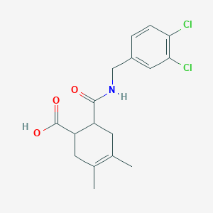 6-[(3,4-Dichlorobenzyl)carbamoyl]-3,4-dimethylcyclohex-3-ene-1-carboxylic acid