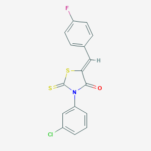 3-(3-Chlorophenyl)-5-(4-fluorobenzylidene)-2-thioxo-1,3-thiazolidin-4-one