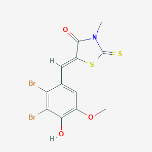 5-(2,3-Dibromo-4-hydroxy-5-methoxybenzylidene)-3-methyl-2-thioxo-1,3-thiazolidin-4-one