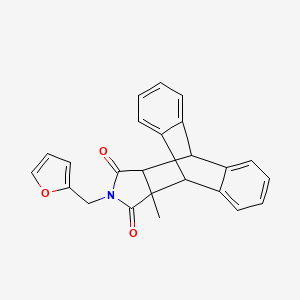 17-(Furan-2-ylmethyl)-15-methyl-17-azapentacyclo[6.6.5.0~2,7~.0~9,14~.0~15,19~]nonadeca-2,4,6,9,11,13-hexaene-16,18-dione (non-preferred name)