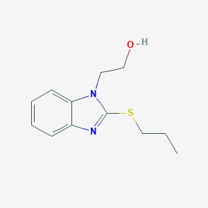 molecular formula C12H16N2OS B403615 2-(2-Propylsulfanylbenzimidazol-1-yl)ethanol CAS No. 5667-16-3