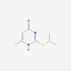 molecular formula C8H12N2OS B403617 2-(Isopropylsulfanyl)-6-methyl-4(1H)-pyrimidinone CAS No. 57200-30-3