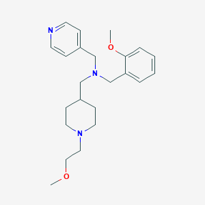 (2-methoxybenzyl){[1-(2-methoxyethyl)-4-piperidinyl]methyl}(4-pyridinylmethyl)amine