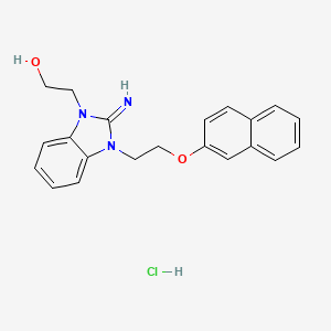 2-{2-imino-3-[2-(2-naphthyloxy)ethyl]-2,3-dihydro-1H-benzimidazol-1-yl}ethanol hydrochloride